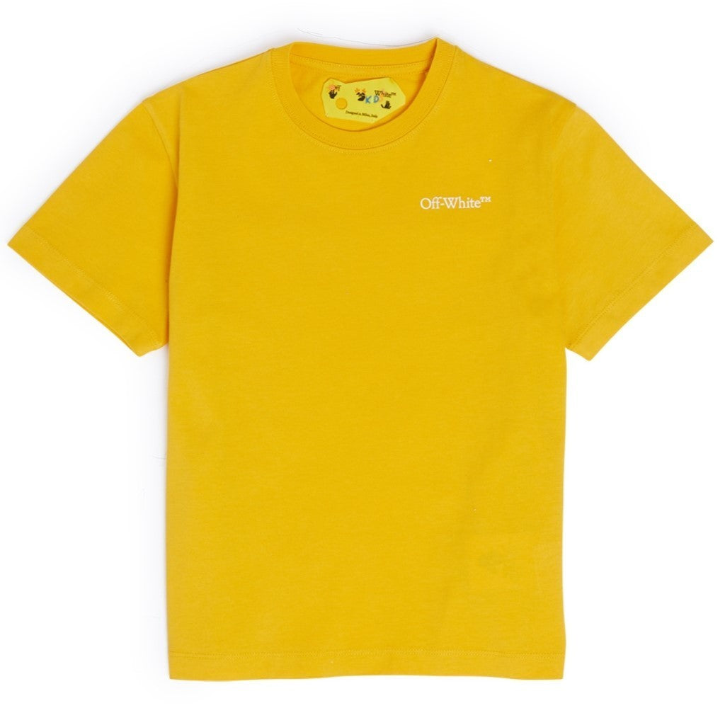 off-white-obaa002f23jer0011601-Yellow Cotton Arrows T-Shirt