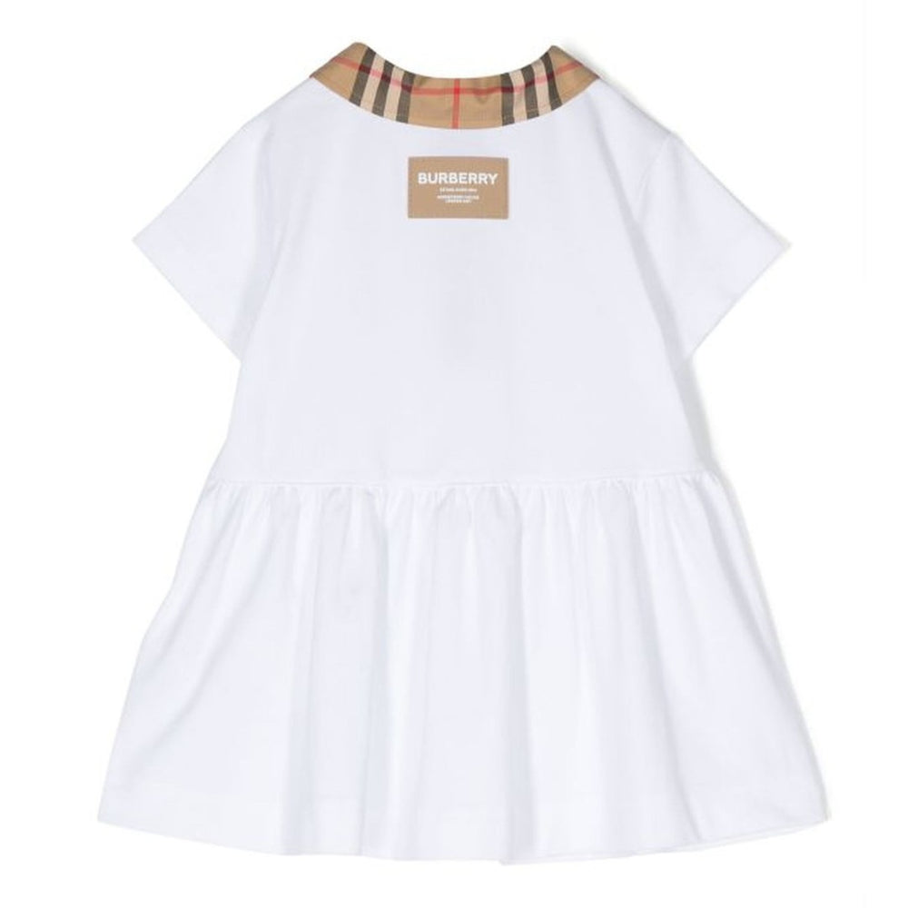 burberry-8077810-White Vintage Check Polo Shirtdress-151162-a1464