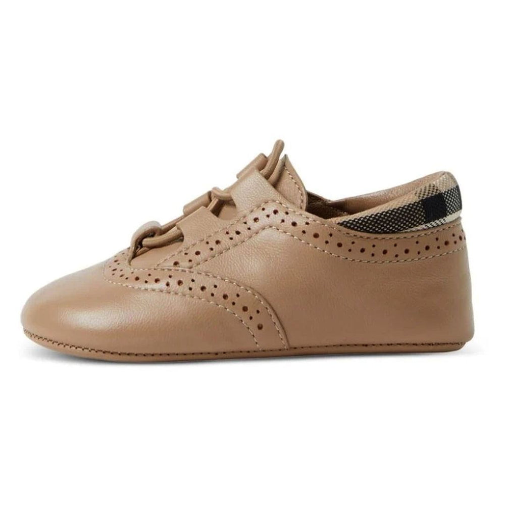 burberry-8069239-Beige Leather Pre-Walker Shoes-117394-a7026
