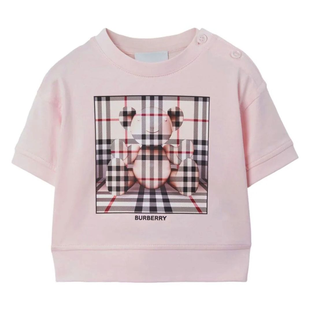 burberry-8072762-Pink Cotton T-Shirt-130828-a2889