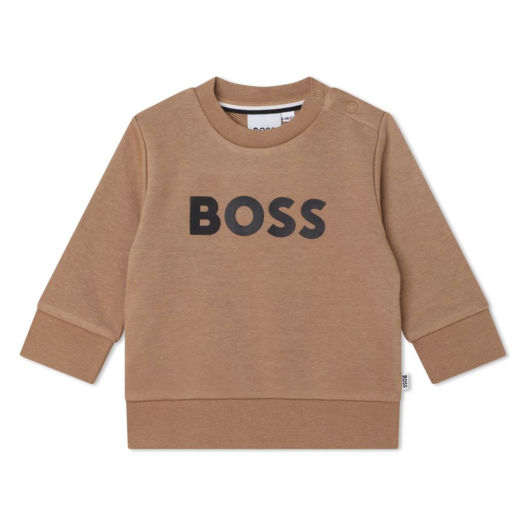 boss-j05a42-269-Brown Logo Sweatshirt