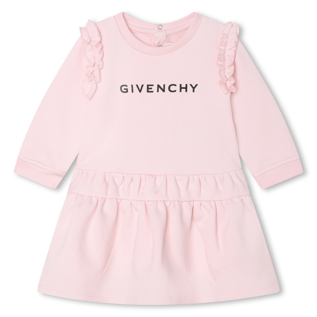 givenchy-h02107-44z-Pale Pink Cotton Jersey Dress