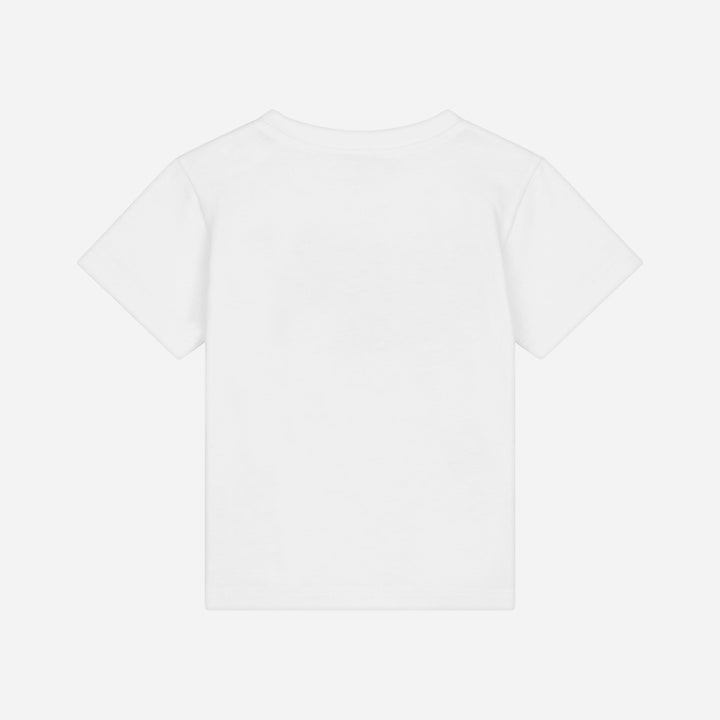 dg-l1jtey-g7mka-w0111-White Cotton Leopard Print T-Shirt