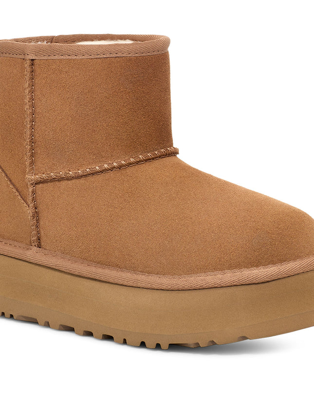 Kids Atelier-UGG-Beige Classic Mini Platform Boots