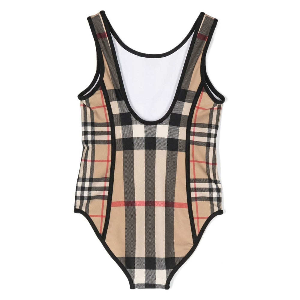 burberry-8061849-Beige Check Swimsuit-126589-a7028