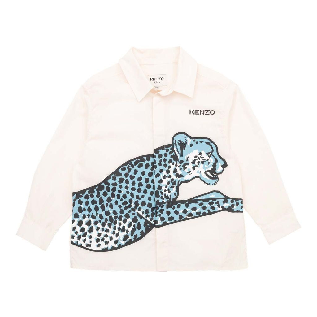 kenzo-White Tiger Shirt-k25691-152