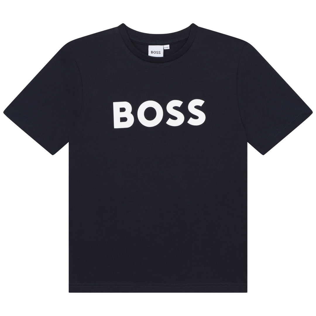 boss-j25p24-849-Navy Blue Logo T-Shirt