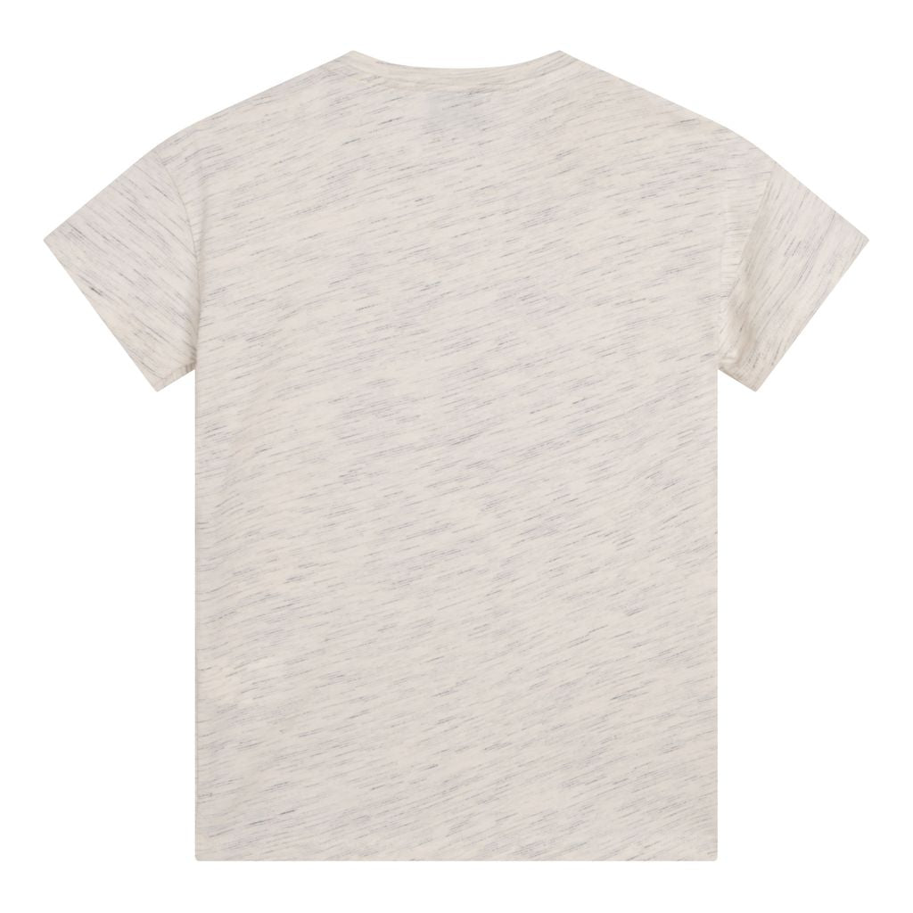 kenzo-Off White Tiger Logo-Print T-shirt-k25671-152