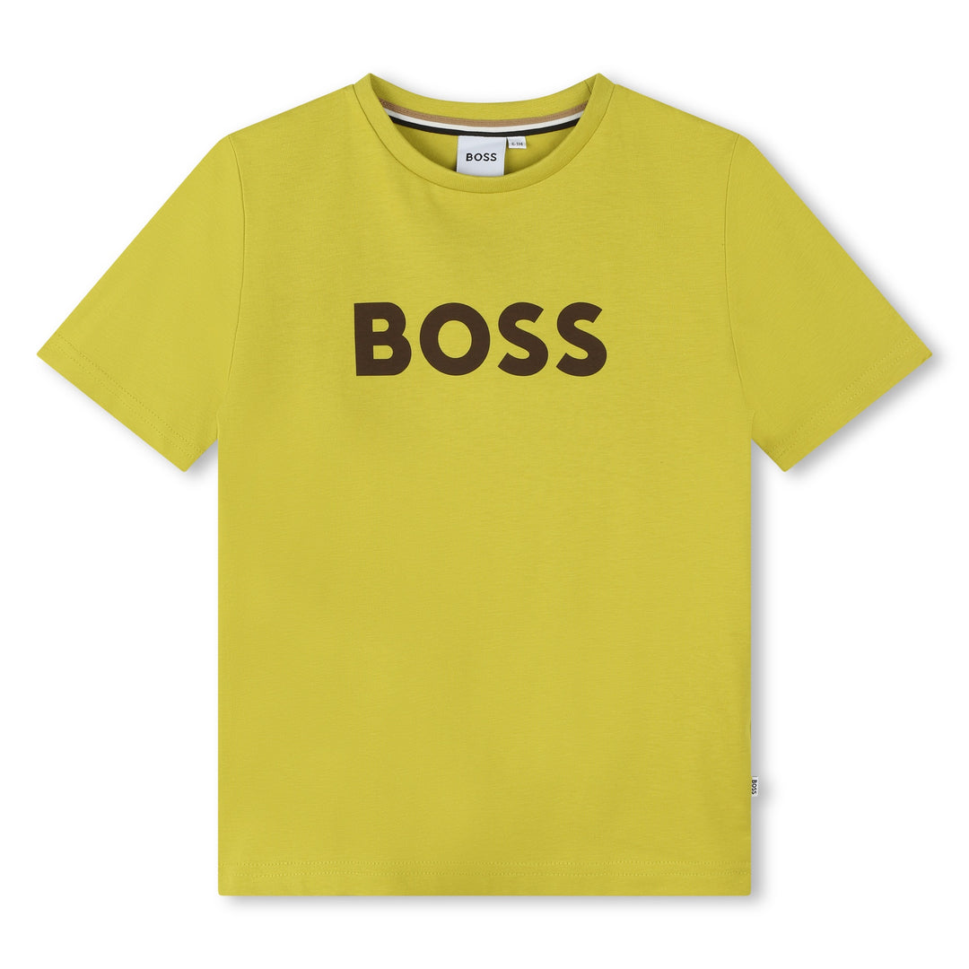 boss-j25o65-606-Lime Green Logo T-Shirt