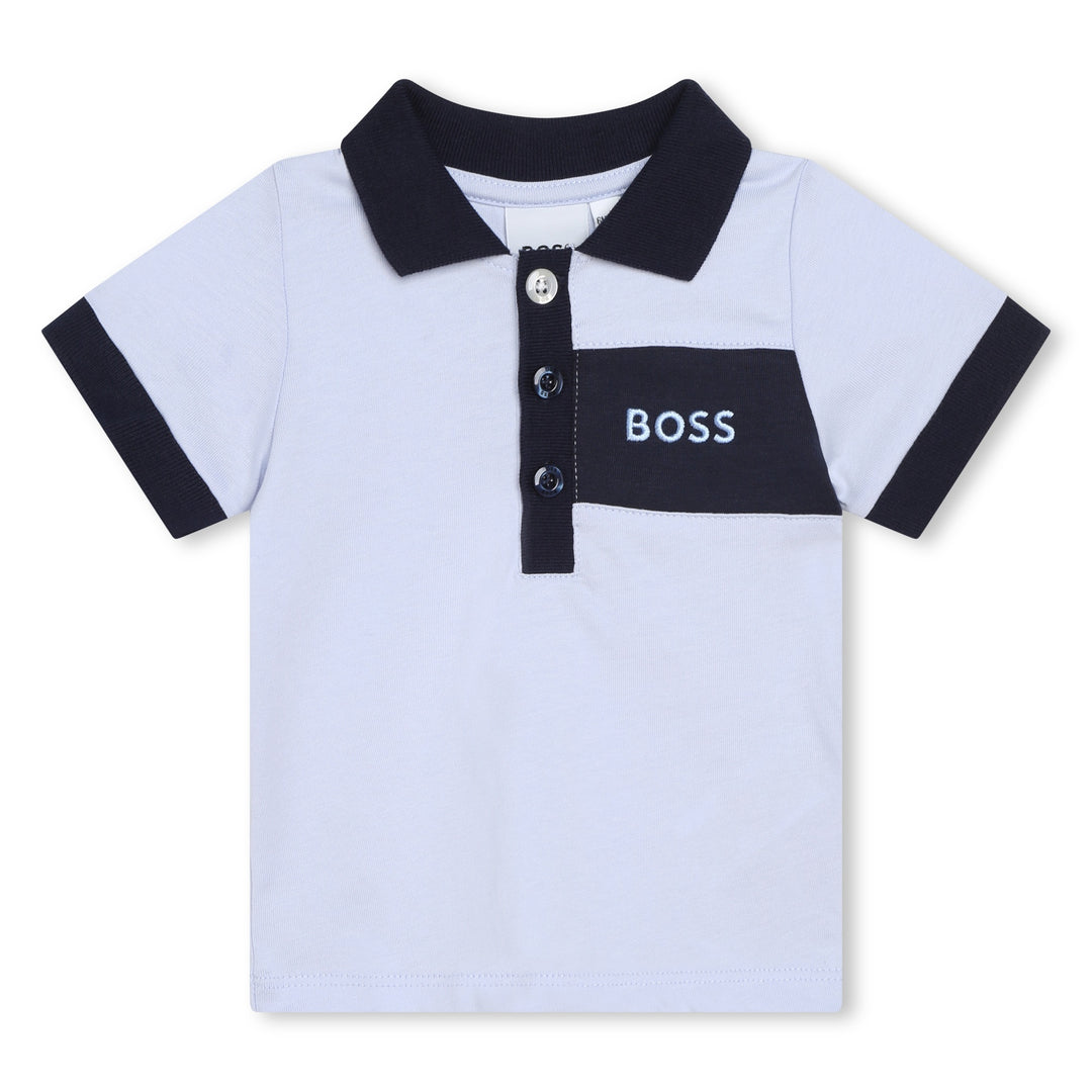 boss-j98419-849-nb-Blue Polo & Shorts Set