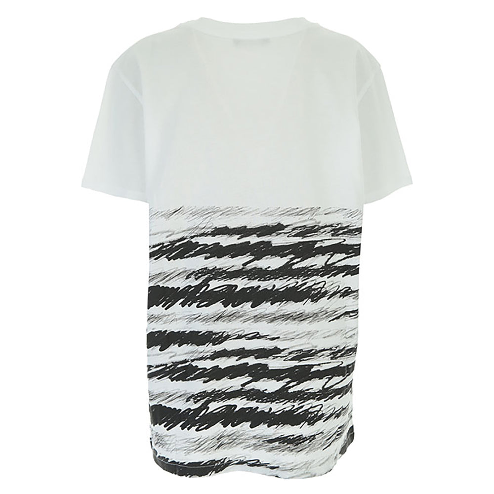 balmain-White Logo T-Shirt-6r8q31-z0082-100ne