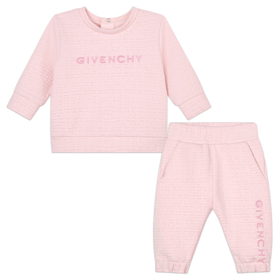 givenchy-h98180-44z-Pink Sweatshirt and Pants Set