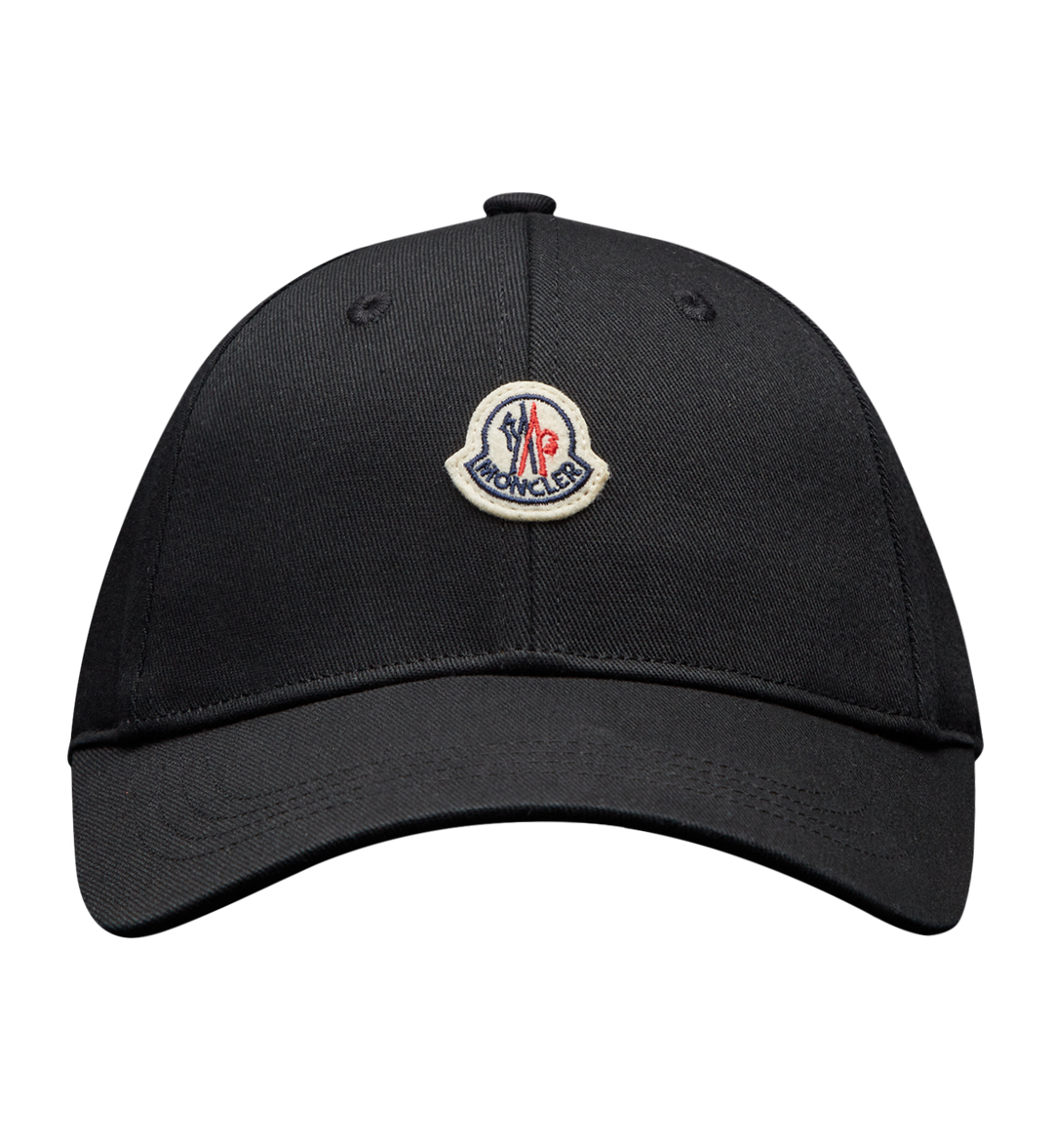 Black Logo-Patch Baseball Cap