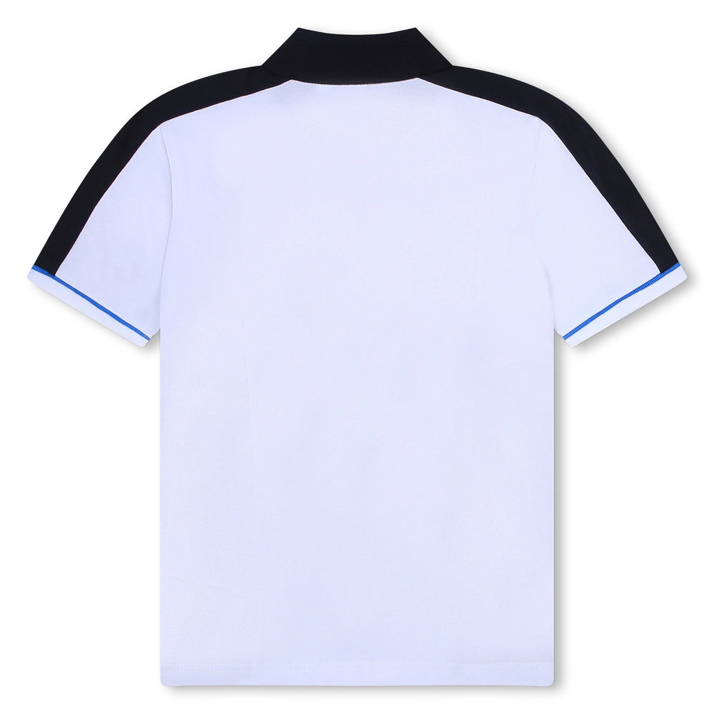 boss-j25o99-10p-White & Blue Polo Shirt
