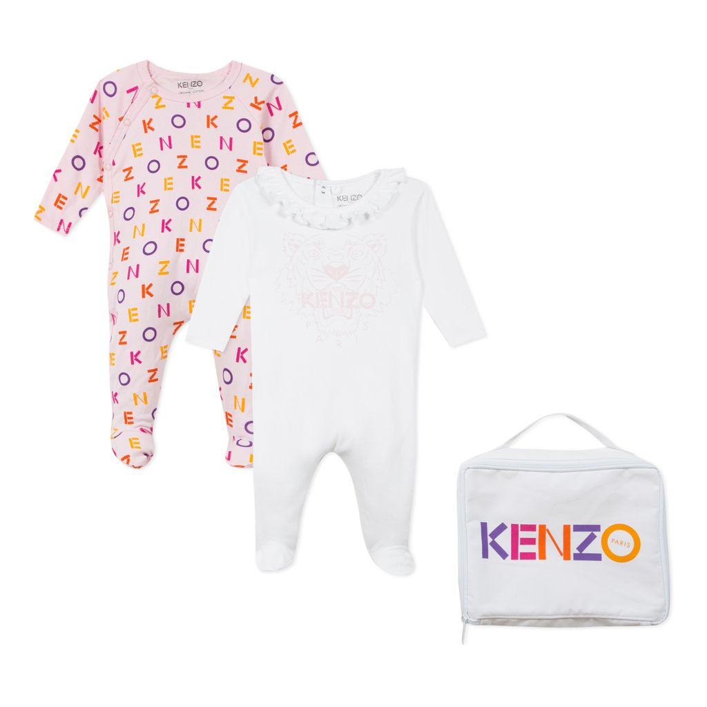 kenzo-Pink & White Pajamas Gift Set-kr99043-31