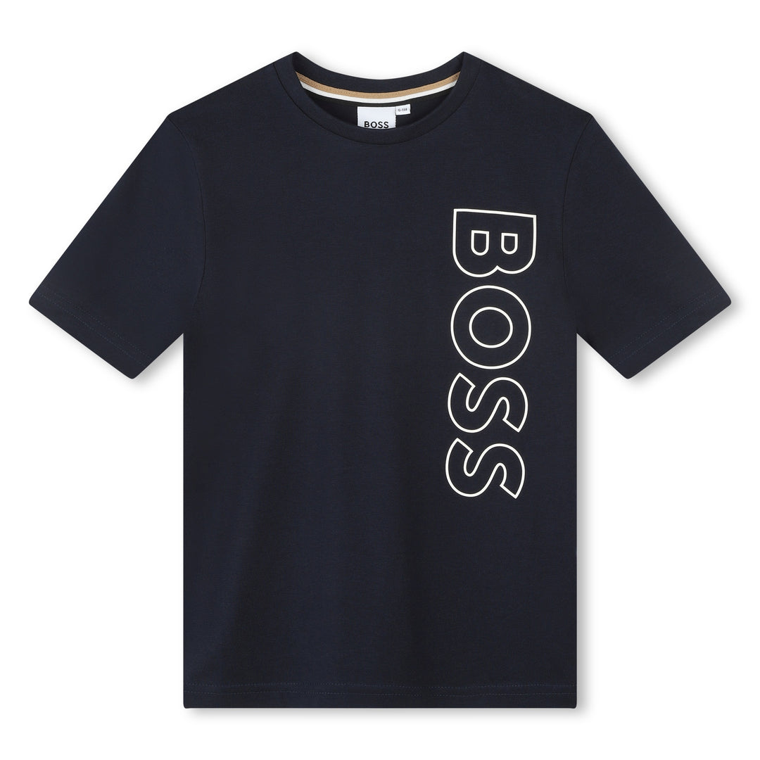 boss-j25o66-849-Navy Logo T-Shirt