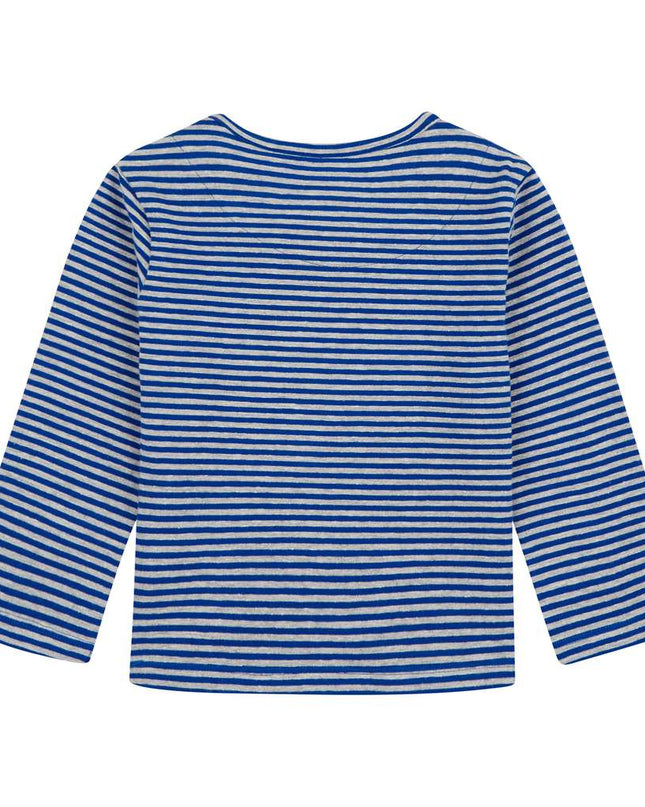 Oilily Tip Striped Blue T-Shirt-Default-Oilily-kids atelier