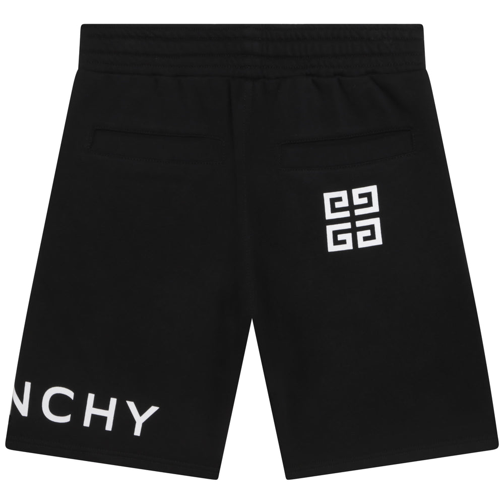 givenchy-h24210-09b-kb-Black Logo Shorts