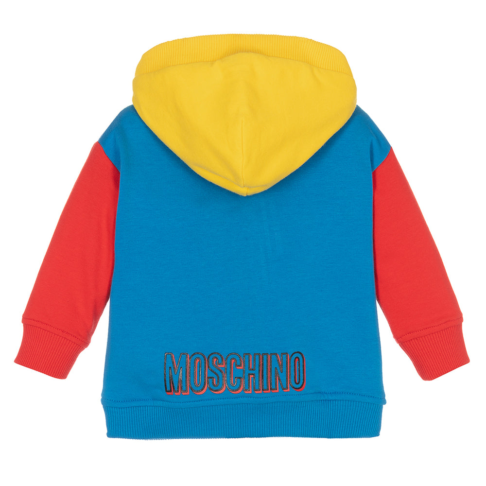 moschino-Multicolor Zip Up Hoodie-muf047-lda18-40641