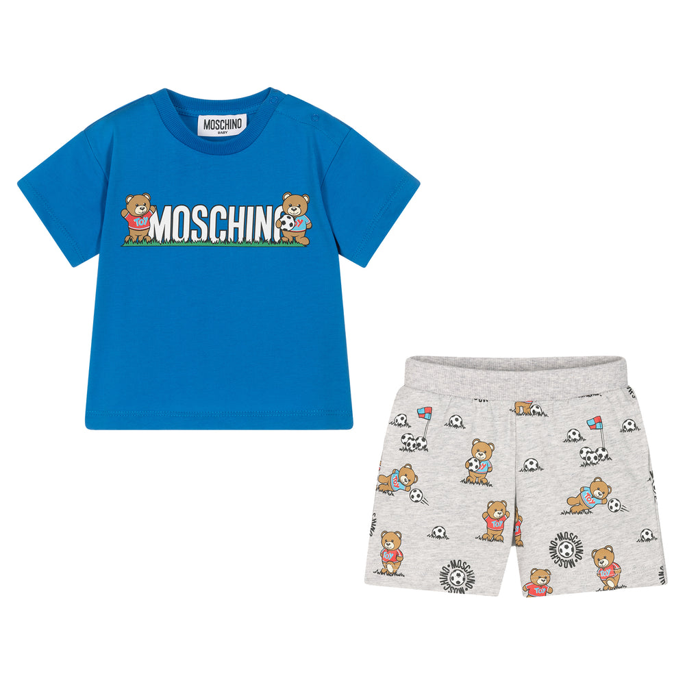 moschino-Blue Teddy Bear Shorts Set-mug00v-lab57-40515