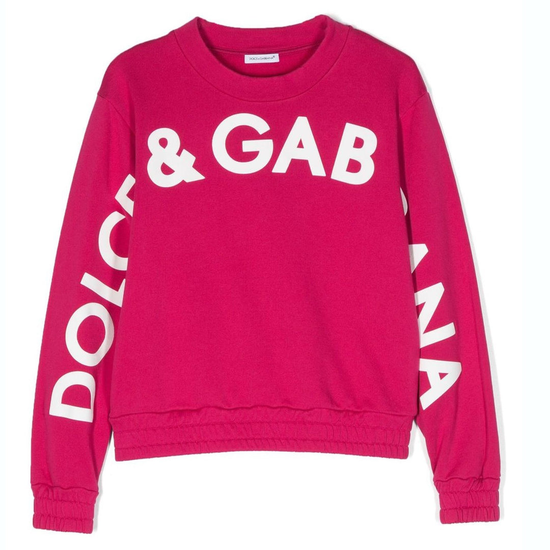 dg-Pink Logo Sweatshirt-l5jw9j-g7kx3-f0877