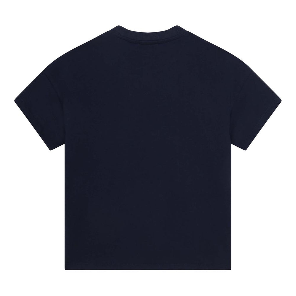 kenzo-Navy Logo T-Shirt-k25727-85t