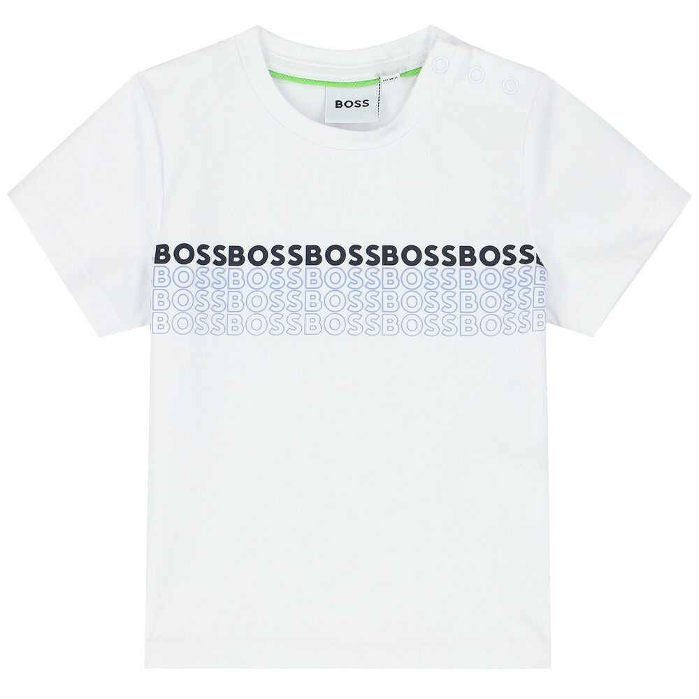 boss-j05a03-10p-bb-White Logo T-Shirt