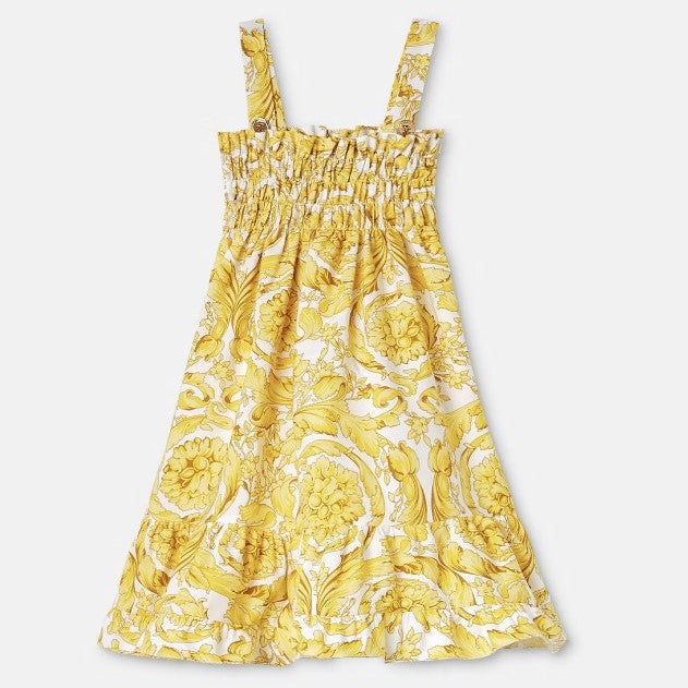 versace-1000050-1a02460-5w050-Yellow Barocco Dress