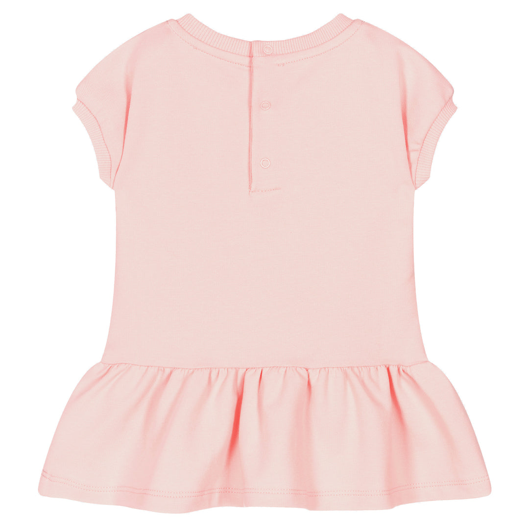 moschino-Pink Teddy Bear Logo Dress-mev06u-lda12-50209