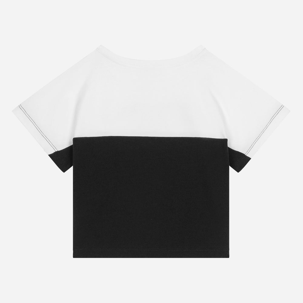 dg-l5jtmk-g7l1g-s9000-Black & White Logo T-Shirt