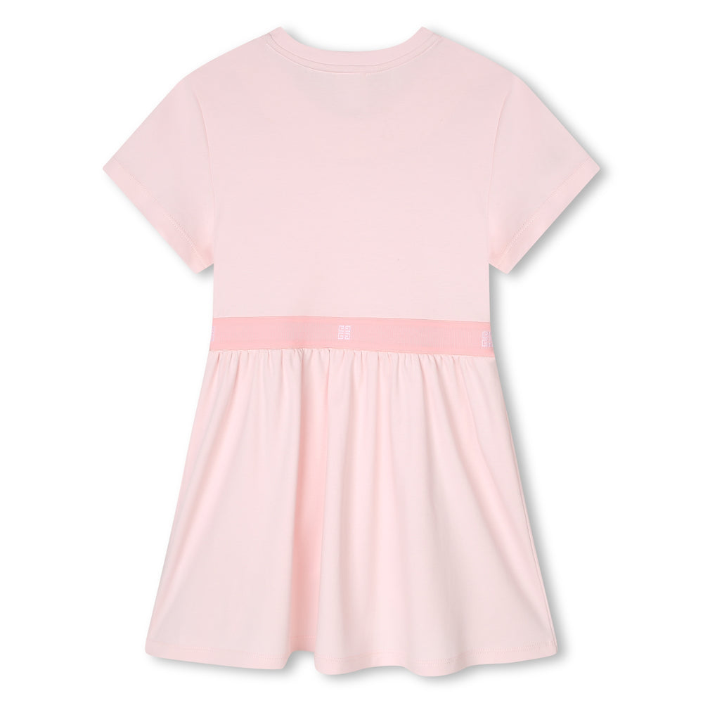 givenchy-h12331-44z-Pink Cotton T-Shirt Dress