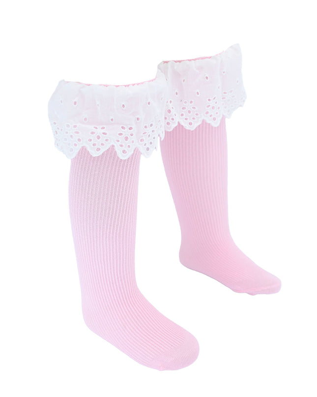 White Trim Skirt Socks