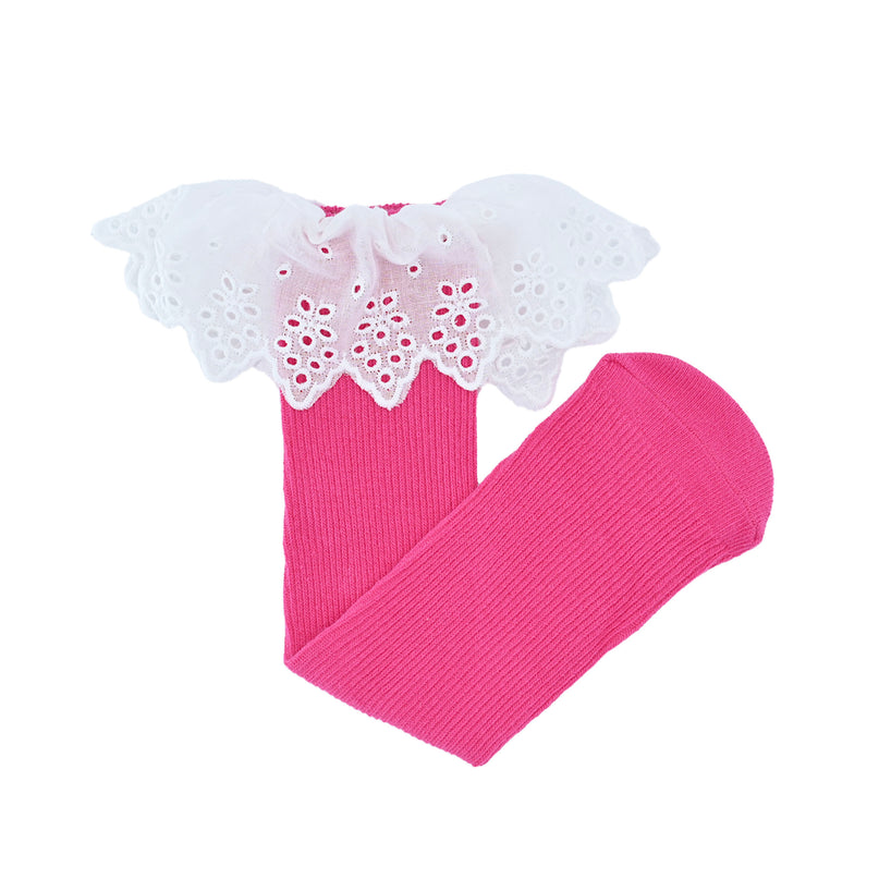 White Trim Skirt Socks