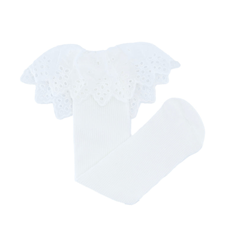 White Trim Skirt Socks