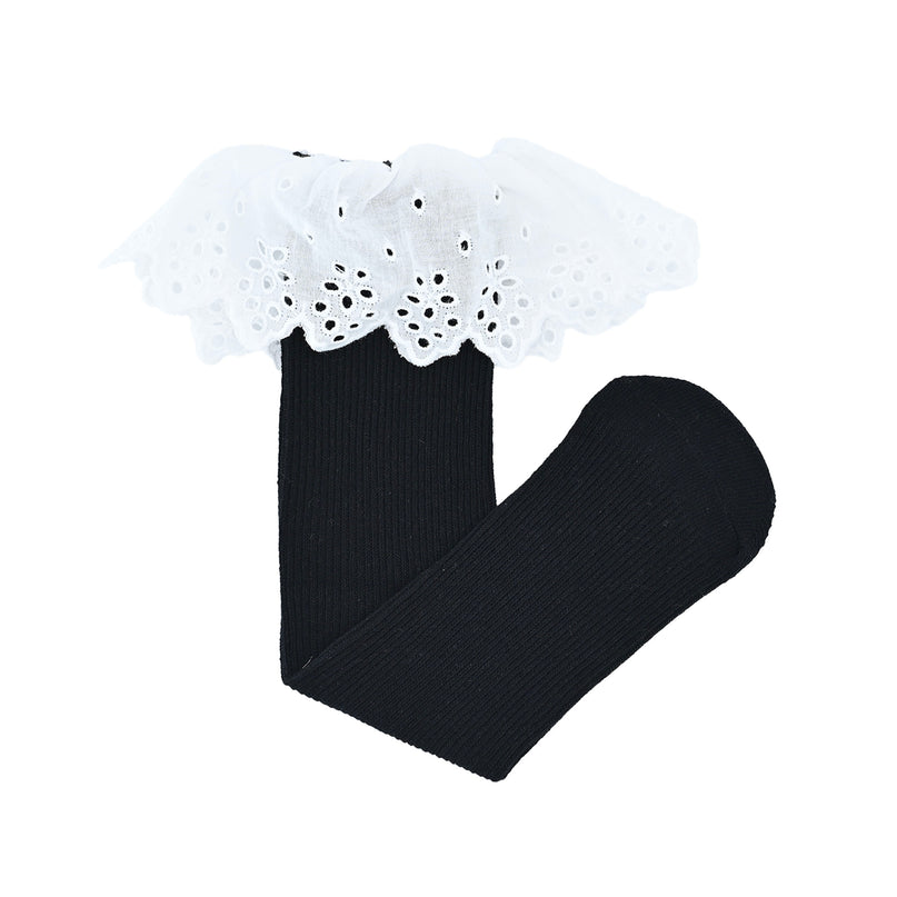 White Trim Skirt Socks