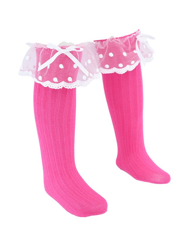Ankle Skirt Polka Bow Socks