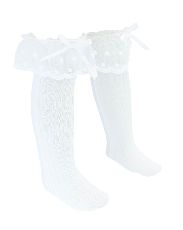 Ankle Skirt Polka Bow Socks