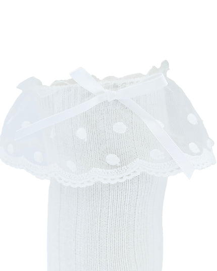 Ankle Skirt Polka Bow Socks