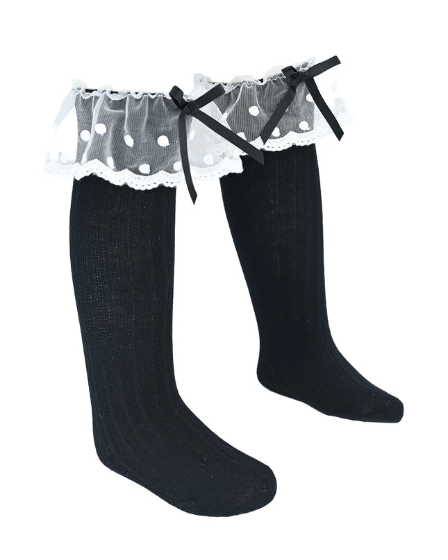 Ankle Skirt Polka Bow Socks
