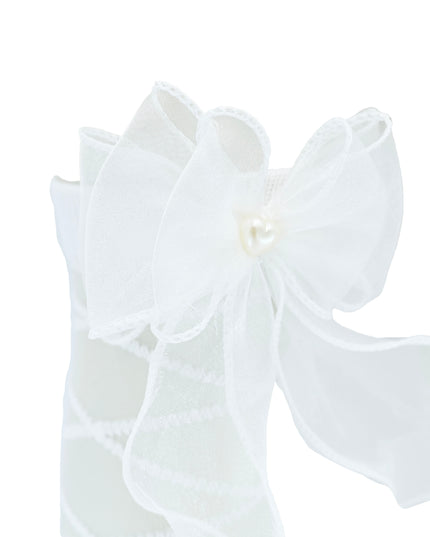 Tulle Tie Wrap Heart Socks
