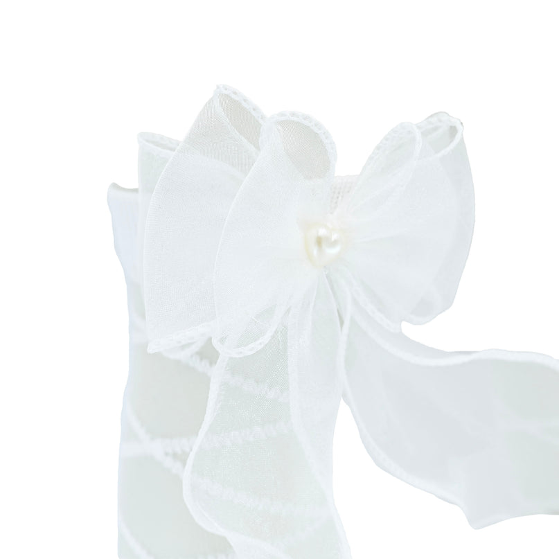 Tulle Tie Wrap Heart Socks