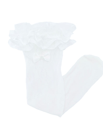 Layered Ruffle Bow Socks