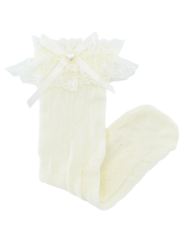 Heart Lace Ribbon Socks