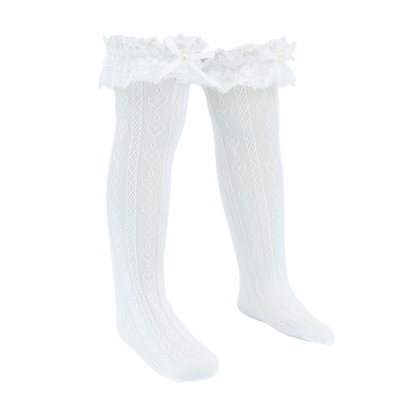 Heart Lace Ribbon Socks