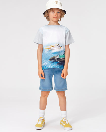 Molo Ali Soft Denim Blue Shorts