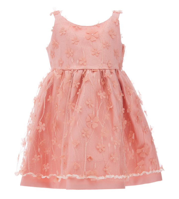 Peach Ravine Floral Dress