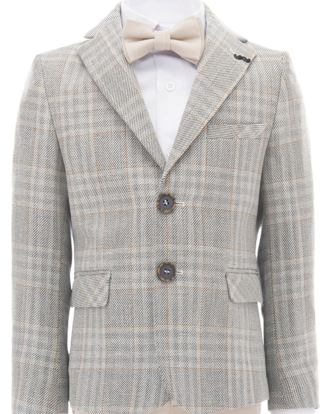 kids-atelier-moustache-kid-boy-baby-beige-plaid-peak-lapel-suit-22m22-beige