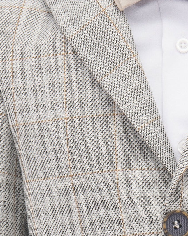 kids-atelier-moustache-kid-boy-baby-beige-plaid-peak-lapel-suit-22m22-beige