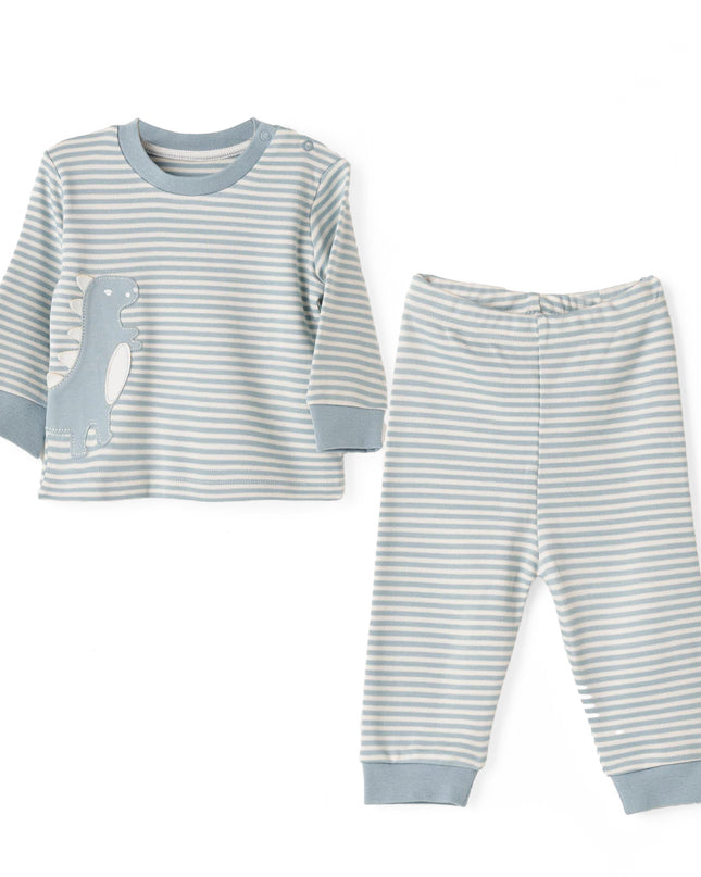 Kids Atelier Andy Wawa Dino Stripe PJ Set