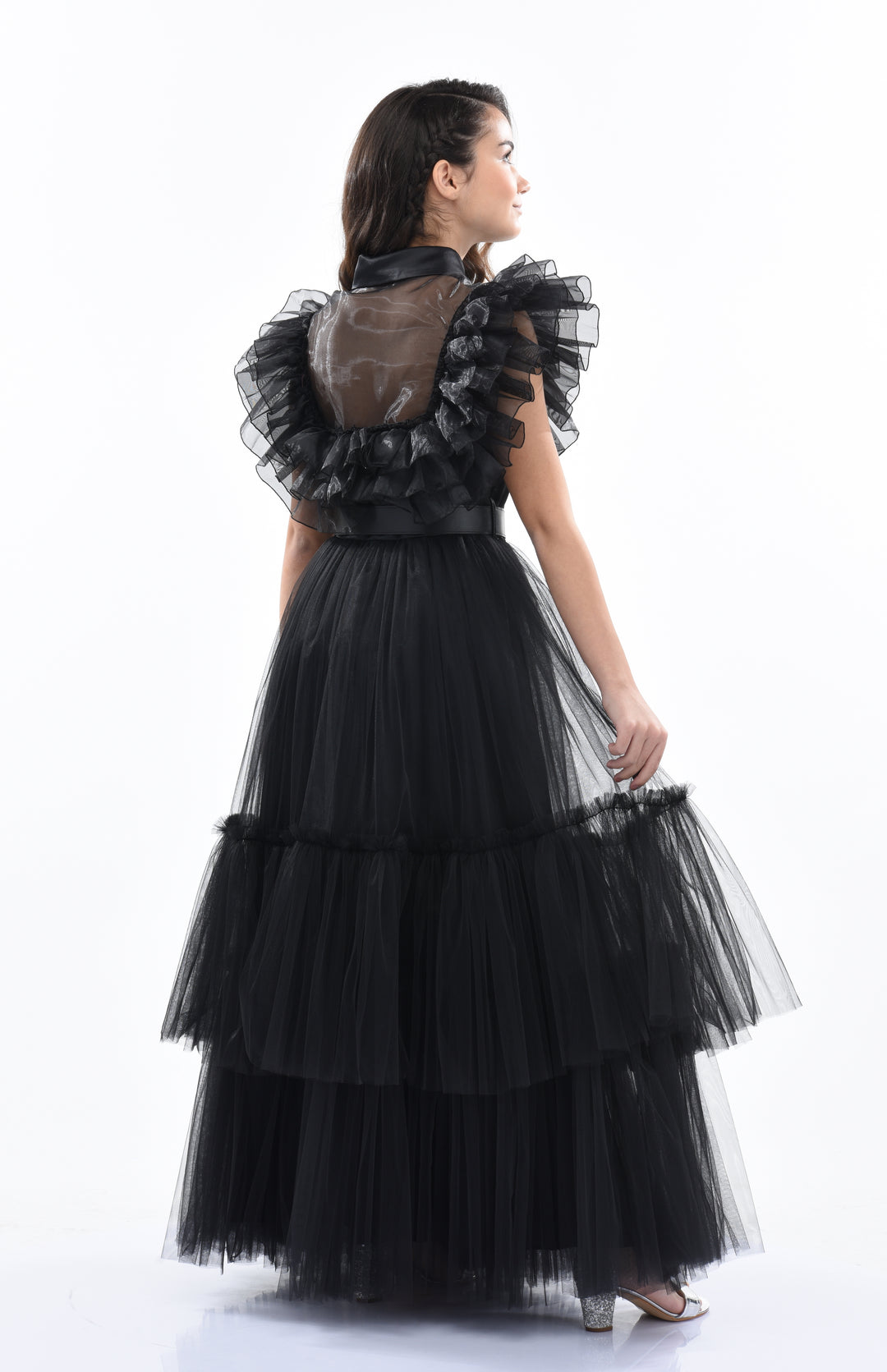 Black Vennecia Formal Tulle Dress
